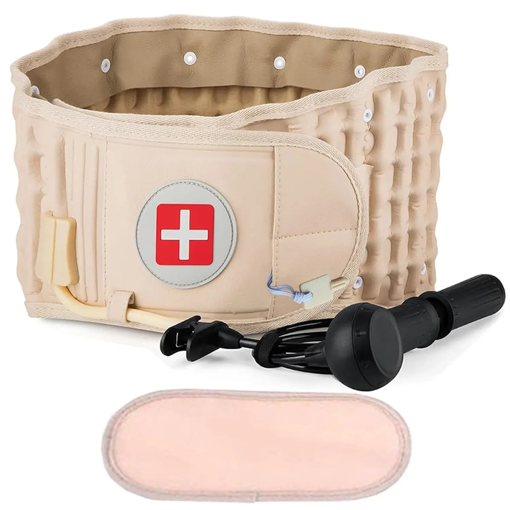 Lumbar Decompression Belt Inflatable Air Traction Back Belt for Spinal Disc Herniation Waist Backache Relief Waist Belt