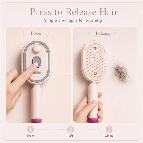 A27U Upgraded 2PCS Electric Sprayair Cushion Massage Comb, 3-In-1