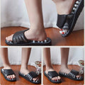 A Pair of Acupoint Massage Slippers for Both Men and Women, Chinese Style Acupoint Rotating Foot Massage Shoes, Unisex Style
