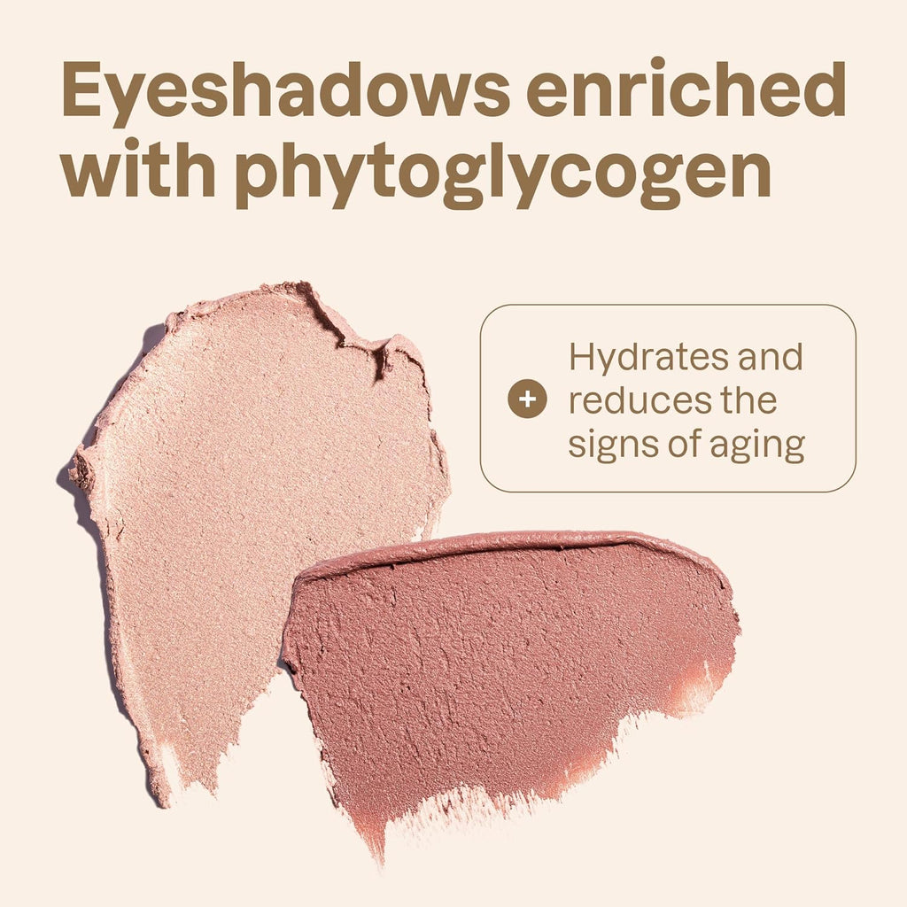 Oceanly Pink Makeup Set, EWG Verified Eyeshadow and Lash Serum Infused Mascara, Vegan Beauty, Set of 3 Products