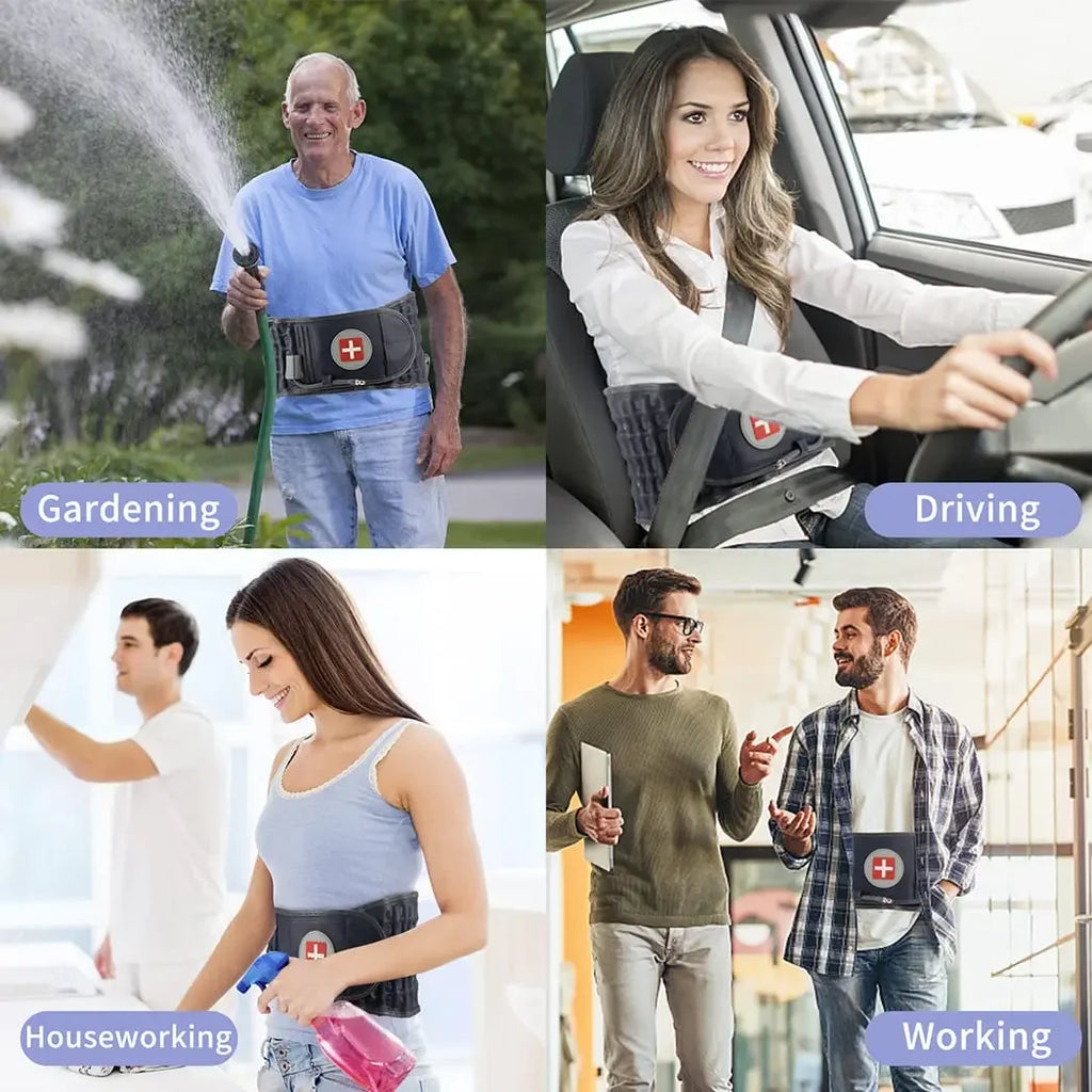 Lumbar Decompression Belt Inflatable Air Traction Back Belt for Spinal Disc Herniation Waist Backache Relief Waist Belt