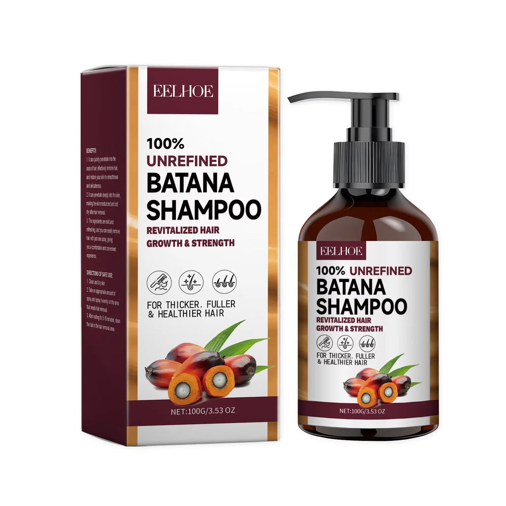 Organic Batana Oils Shampoo Treatment Damaged Split Hair Reduce Hair Loss Deep Cleansing Nourish Hair Care Growth Shampoo 100G